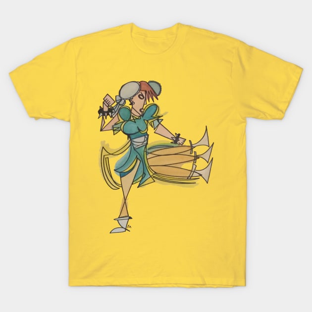 Chun-Li by Pollux T-Shirt by WorldofPollux